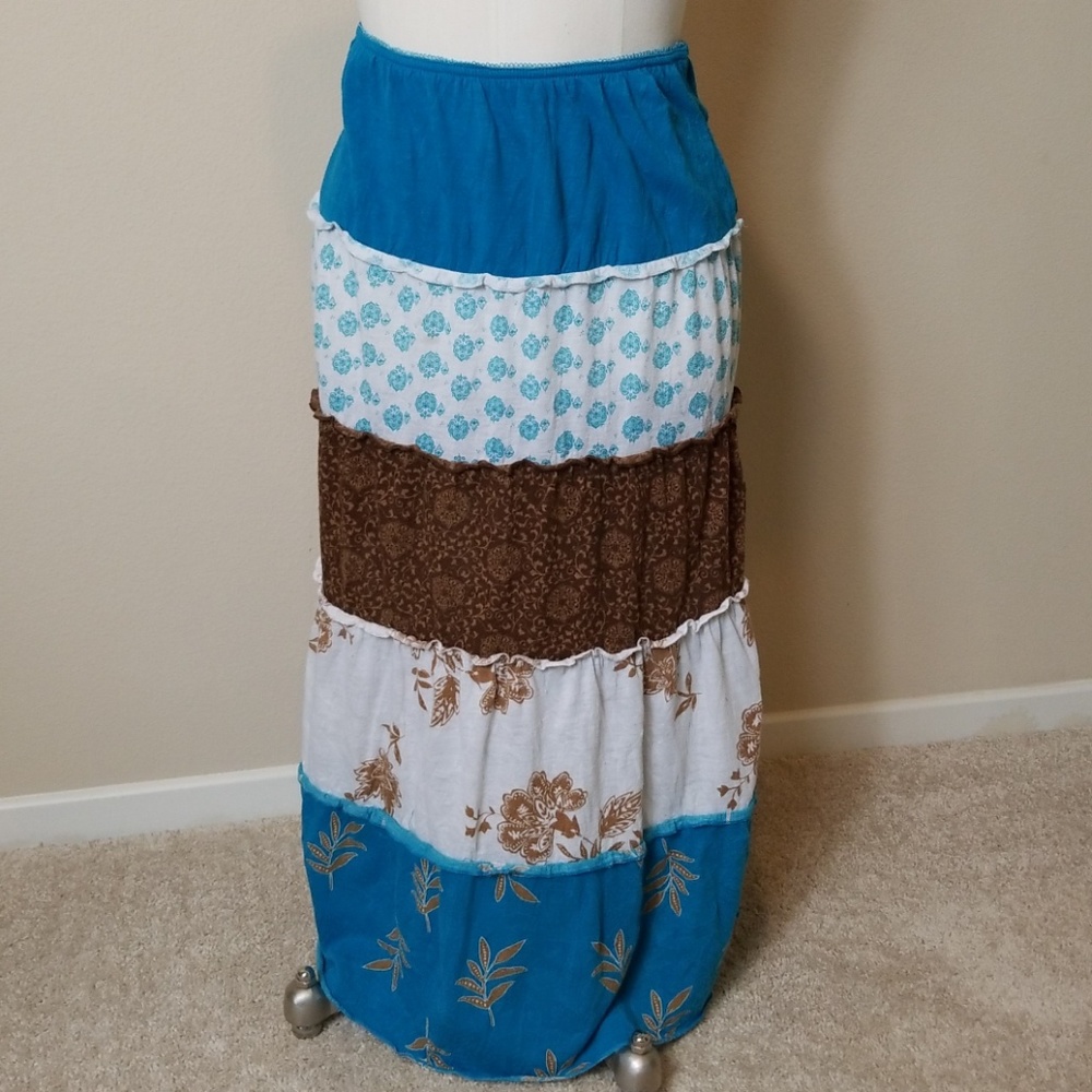 3/$20 Vtg Personal Identity Boho Maxi Skirt Size M